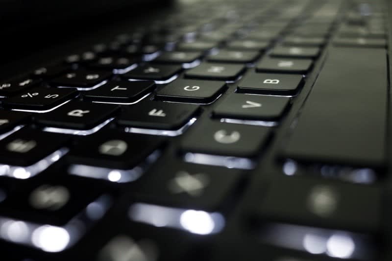 Backlit keyboard light up