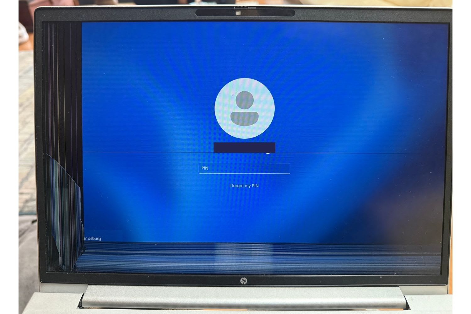 HP computer broken screen