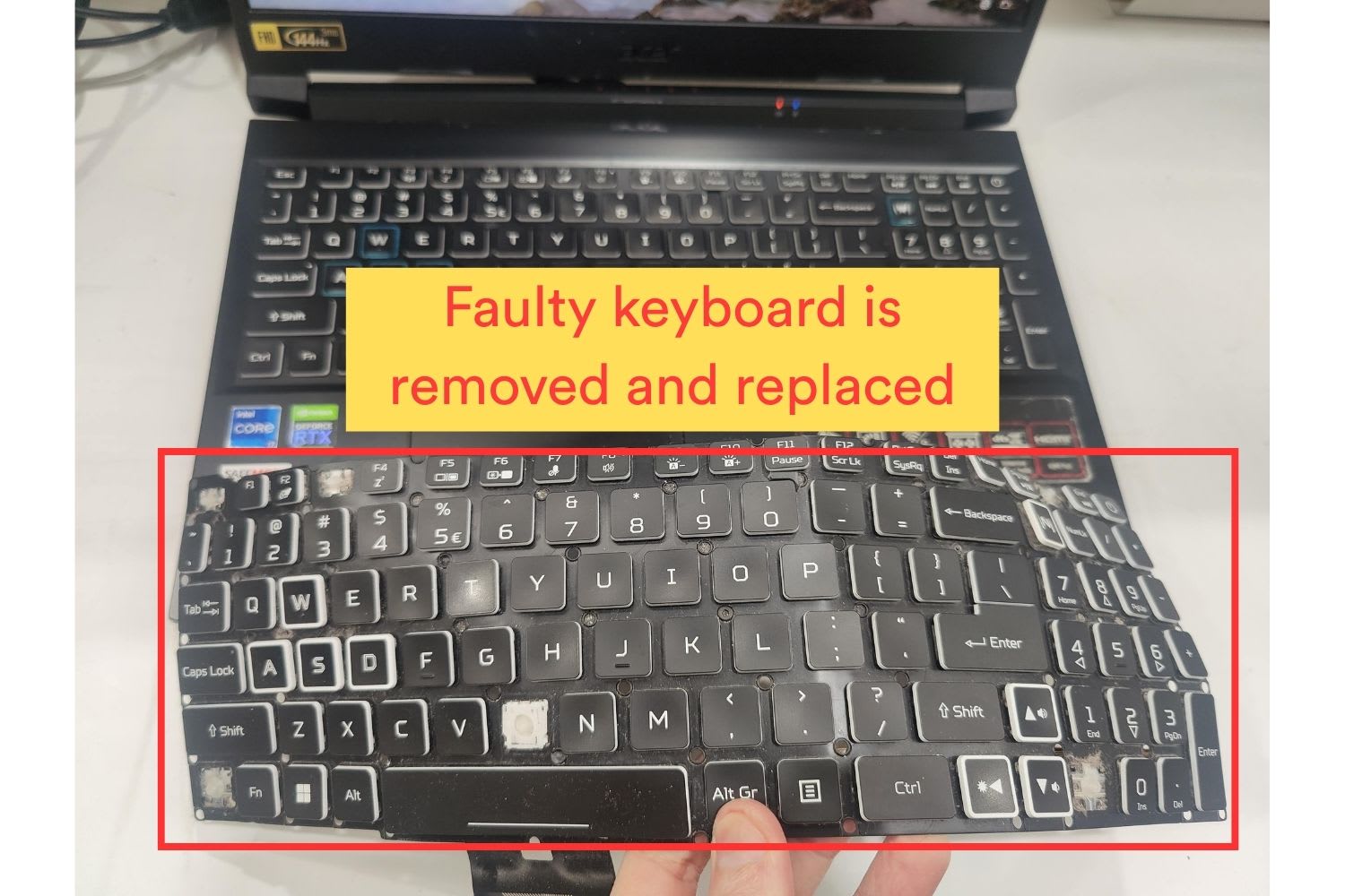 PC laptop computer keyboard replacement