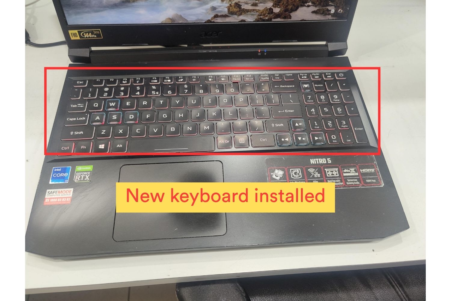 PC laptop computer keyboard replacement