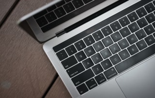 MacBook laptop keyboard keys