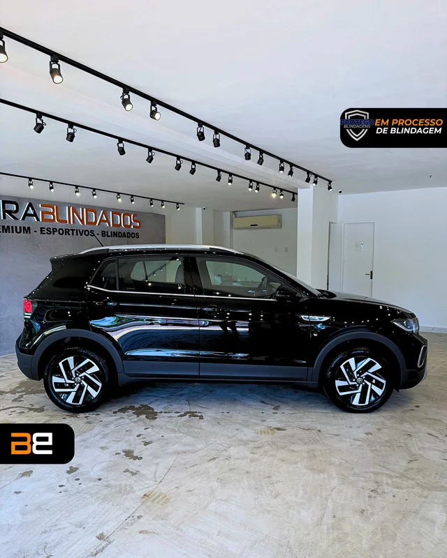VOLKSWAGEN BLINDADO  T-CROSS 1.4 250 TSI TOTAL FLEX HIGHLINE AUTOMÁTICO - foto 3