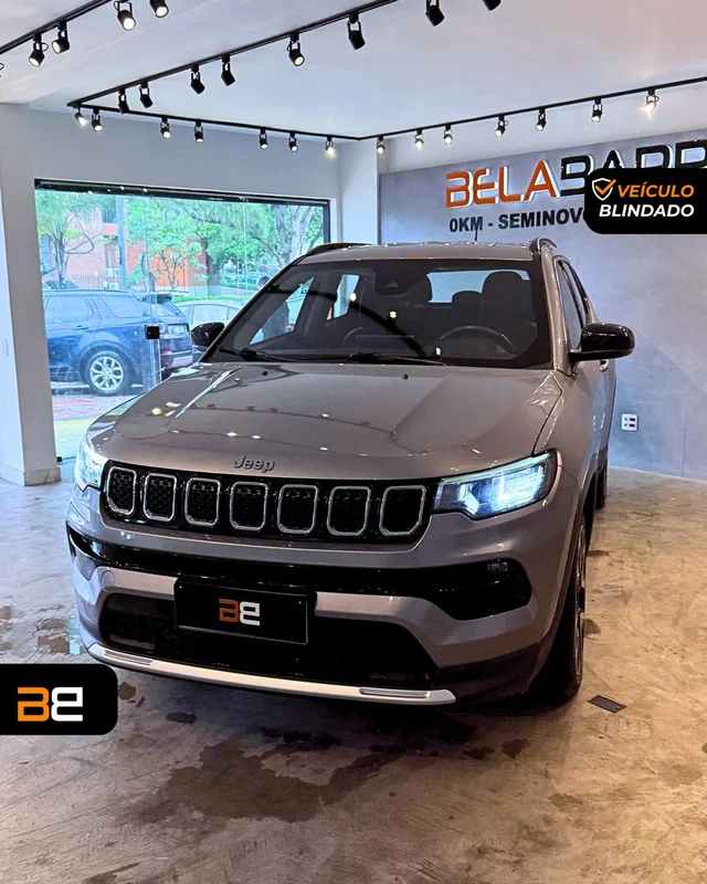 JEEP COMPASS 1.3 T270 TURBO FLEX LONGITUDE AT6 2022/2022 SUV blindado Flex à venda no Rio de Janeiro | Bela Barra Blindados - foto 2