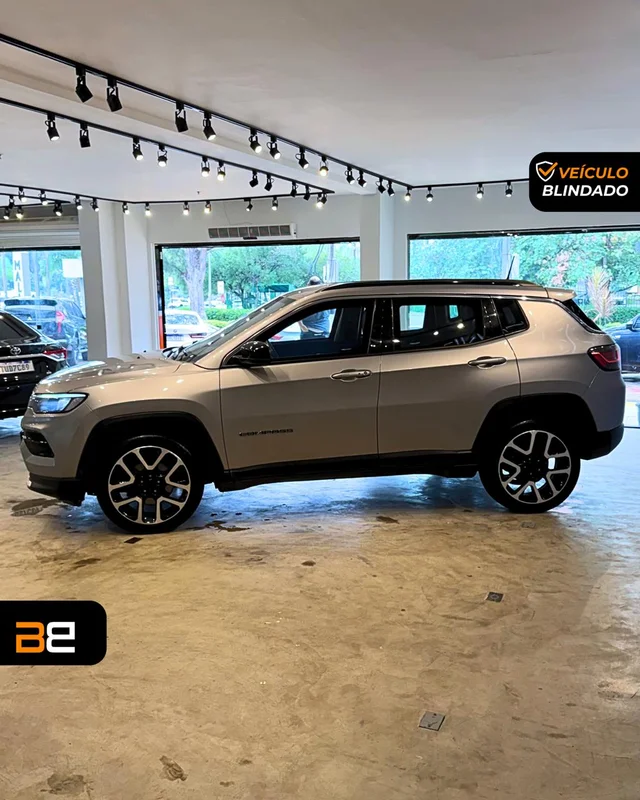 JEEP COMPASS 1.3 T270 TURBO FLEX LONGITUDE AT6 2022/2022 SUV blindado Flex à venda no Rio de Janeiro | Bela Barra Blindados - foto 3
