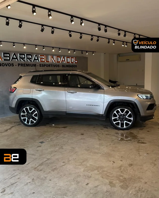 JEEP COMPASS 1.3 T270 TURBO FLEX LONGITUDE AT6 2022/2022 SUV blindado Flex à venda no Rio de Janeiro | Bela Barra Blindados - foto 4