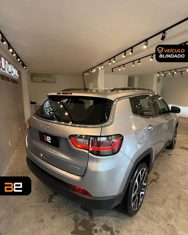 JEEP COMPASS 1.3 T270 TURBO FLEX LONGITUDE AT6 2022/2022 SUV blindado Flex à venda no Rio de Janeiro | Bela Barra Blindados - foto 6