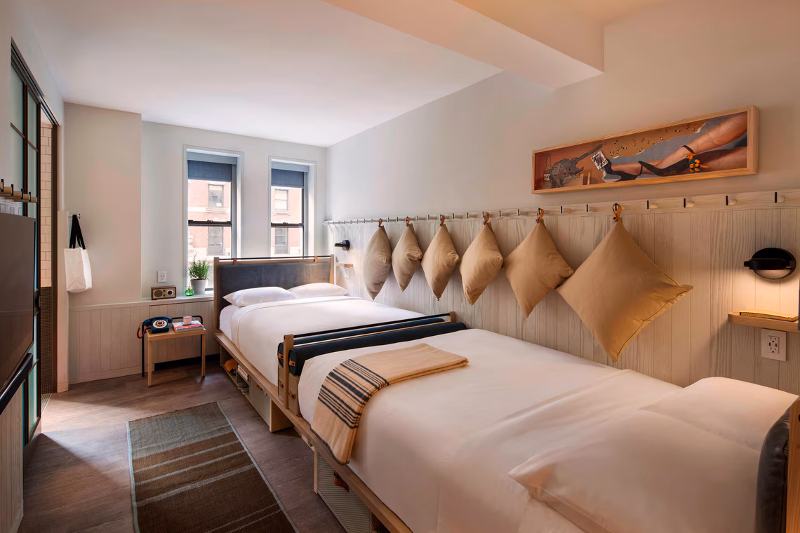 2 Double Beds, Hearing Accessible — image 1