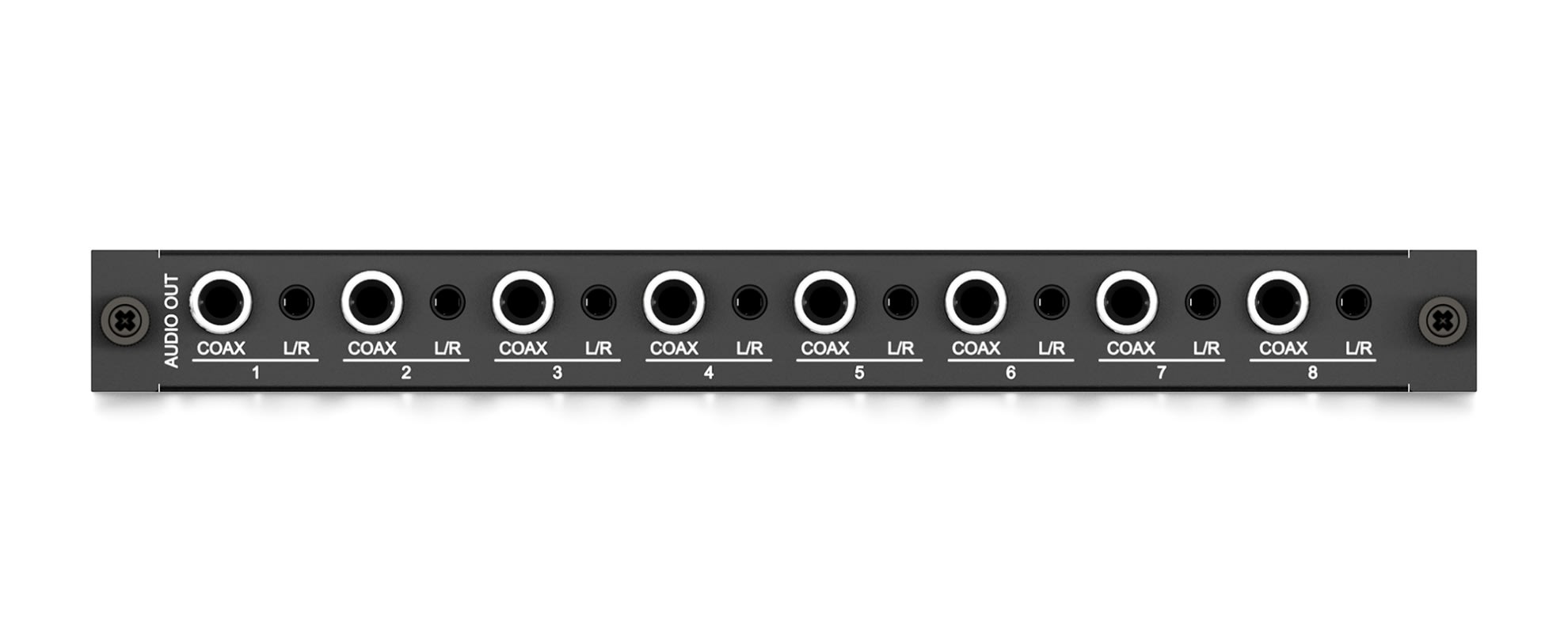 Audio breakout modul Blustream PRO-8AB s koaxiálními a analogovými výstupy