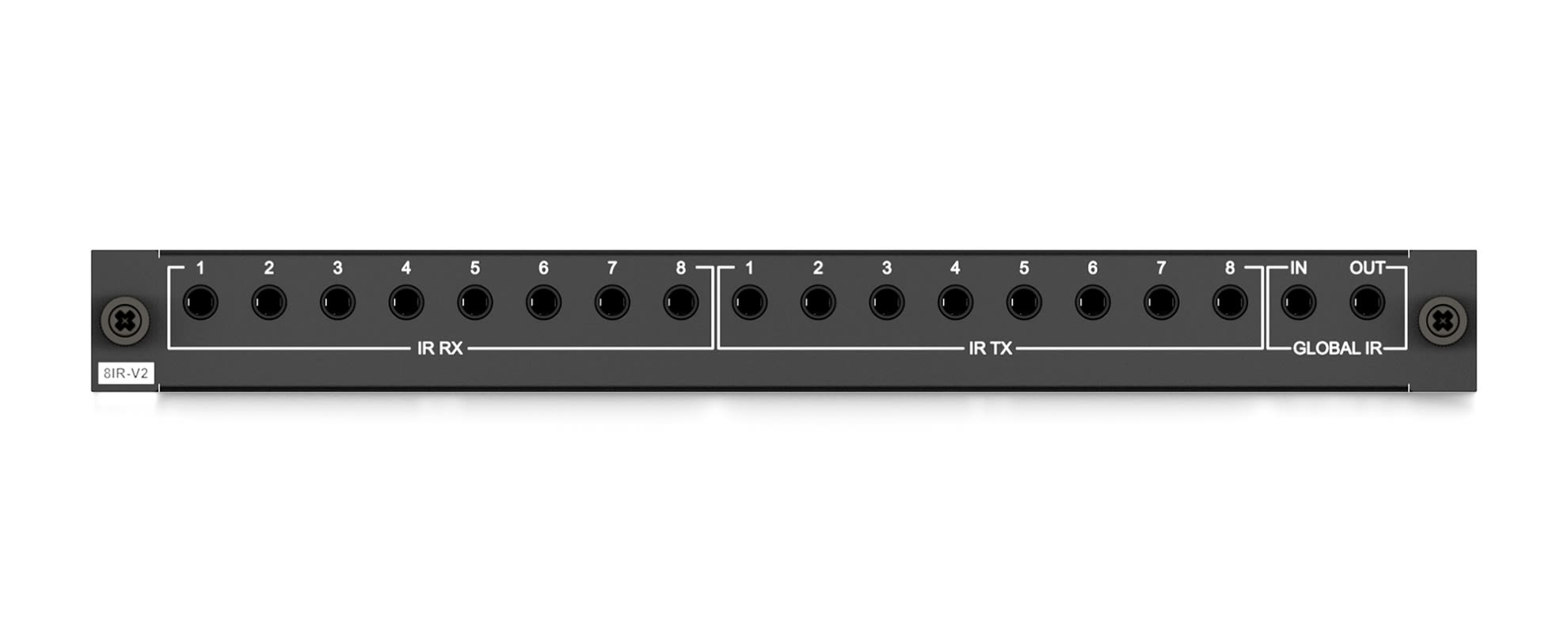 Blustream PRO-8IR-V2 — IR modul s osmi výstupy a osmi vstupy pro distribuci infračerveného ovládání