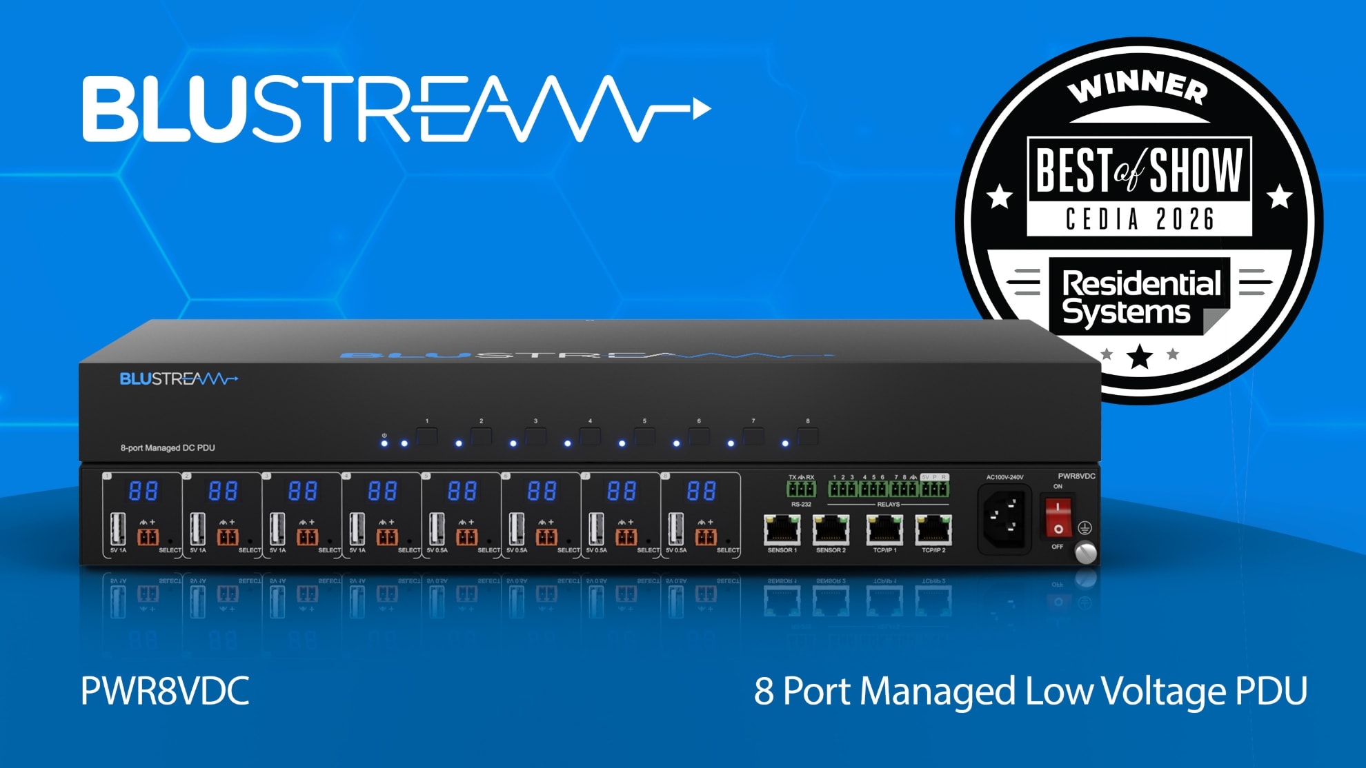 Blustream Smart Power Solution Wins Best of Show at CEDIA Expo 2026