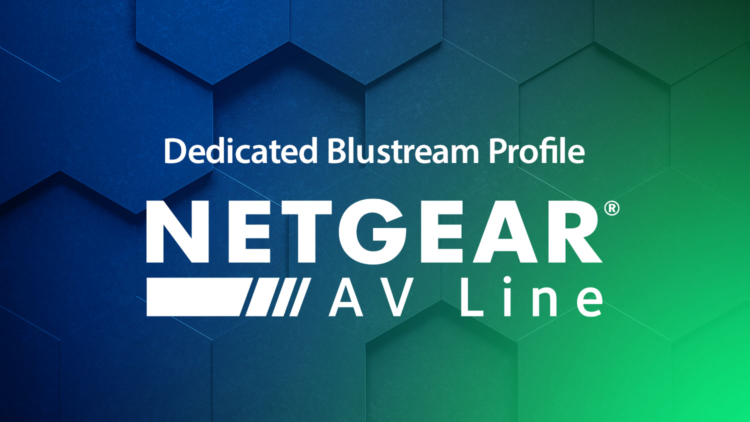New Netgear Dedicated Blustream Profile