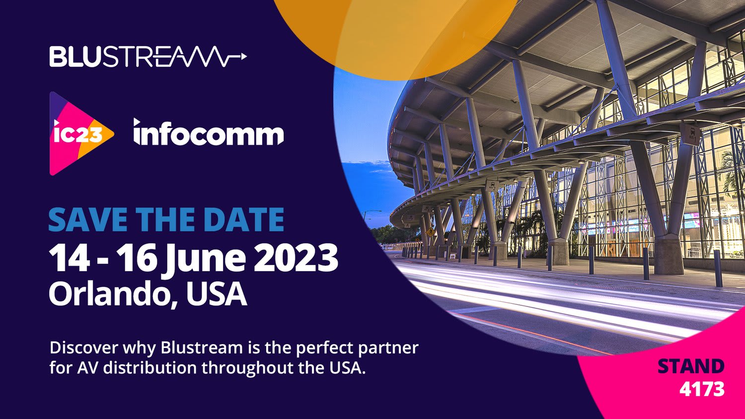 Join the Blustream team at this year's InfoComm Show!