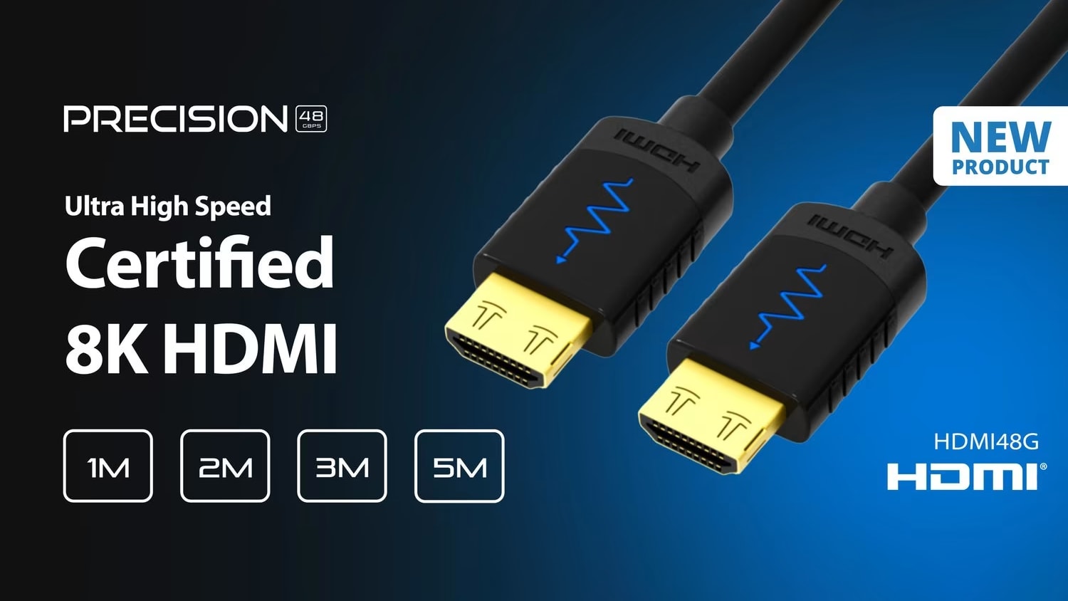 New 8K Certified Precision 48G HDMI cables, now available from Blustream!