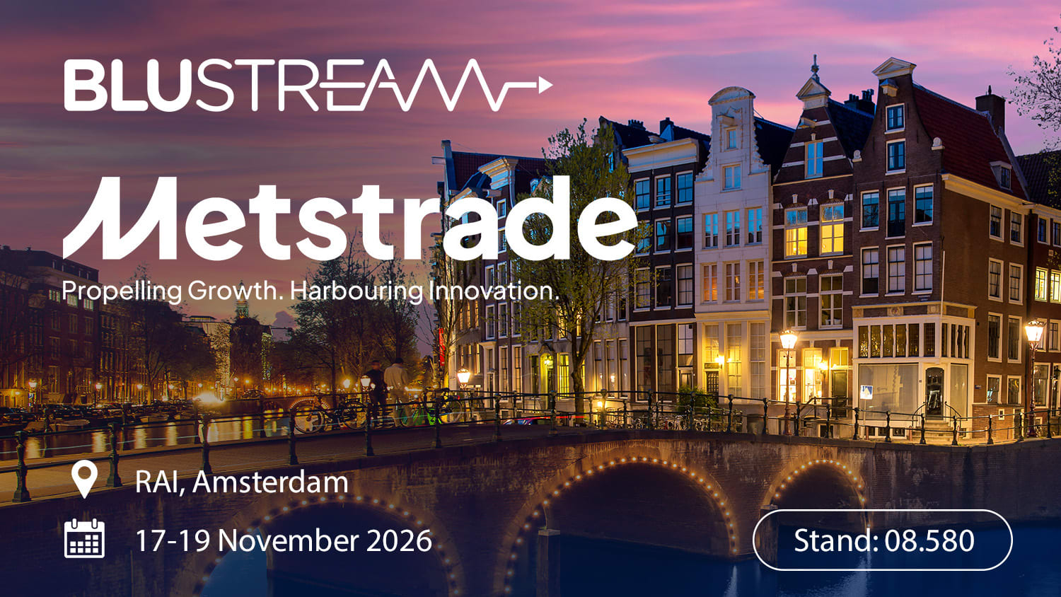 Join Blustream in Amsterdam for Metstrade 2026!