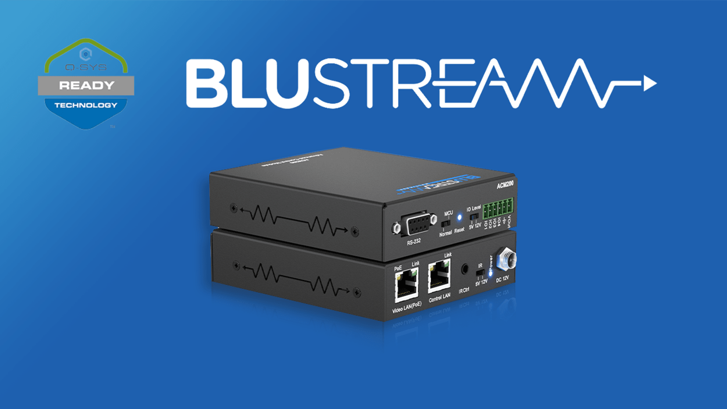 Blustream is proud to be an official technology partner of Q-SYS control