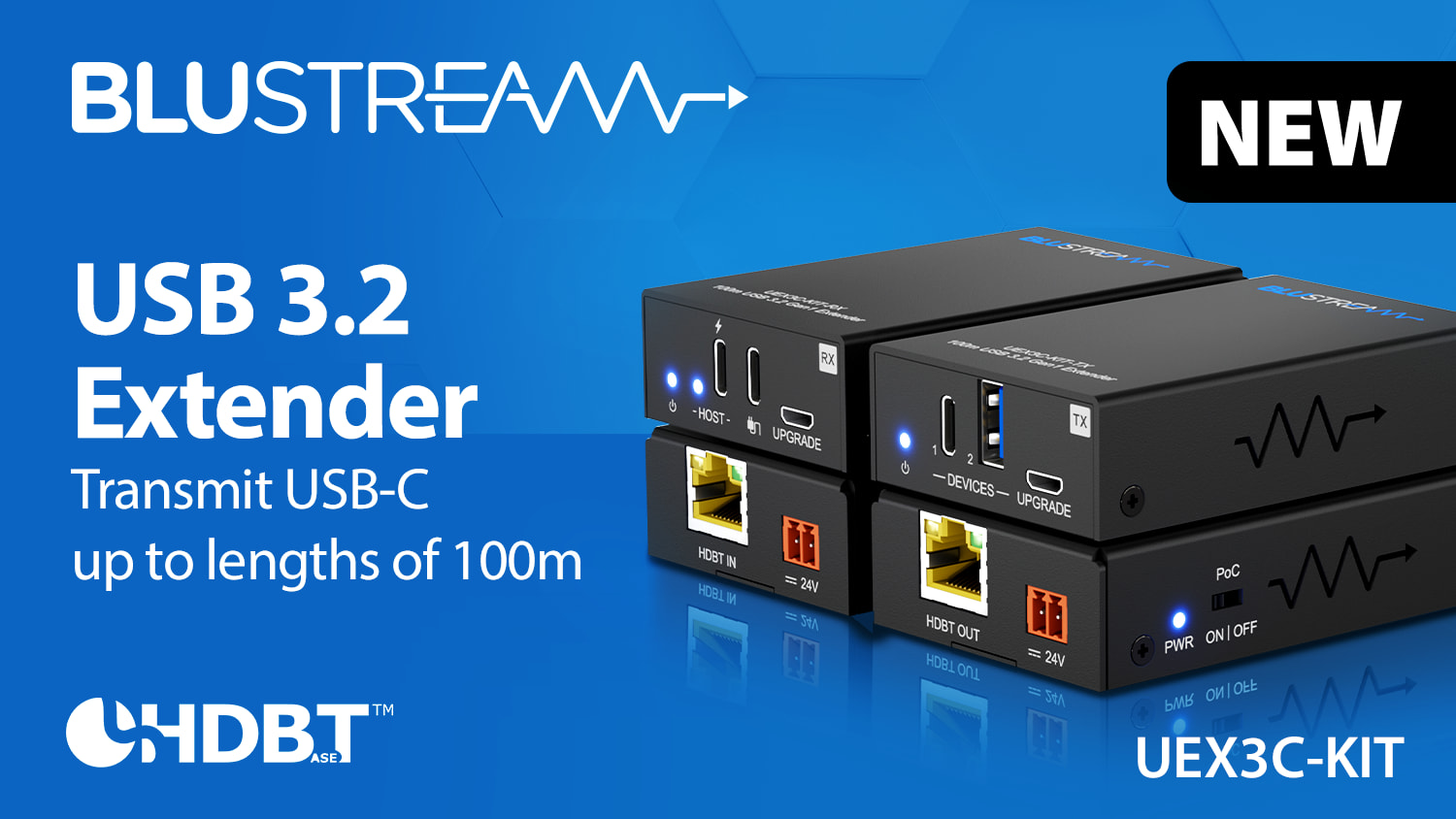 In stock - New USB 3.2 Gen1 100m extender