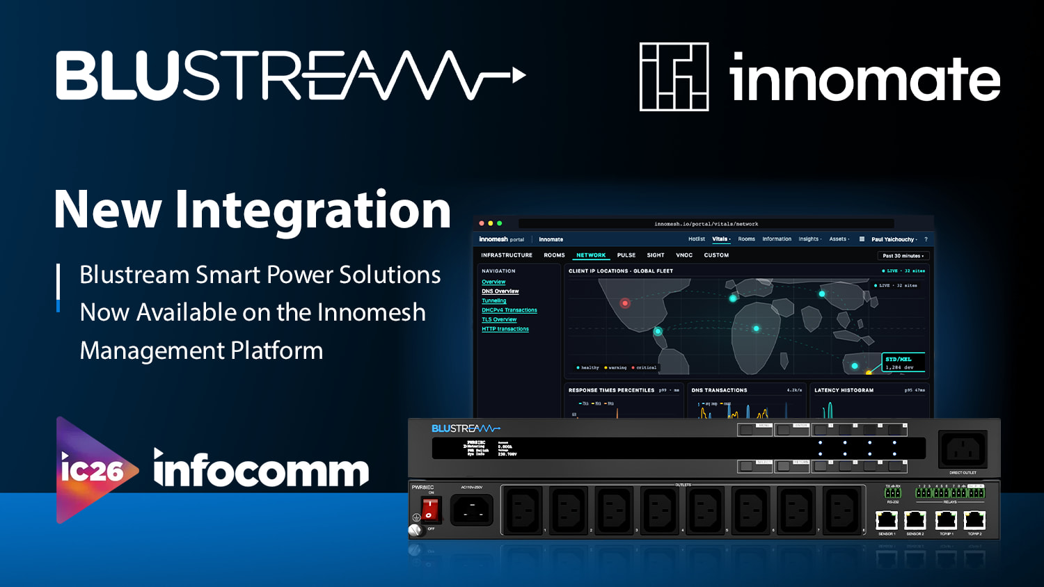 Blustream Announces Innomesh Integration for its Smart Power Solutions