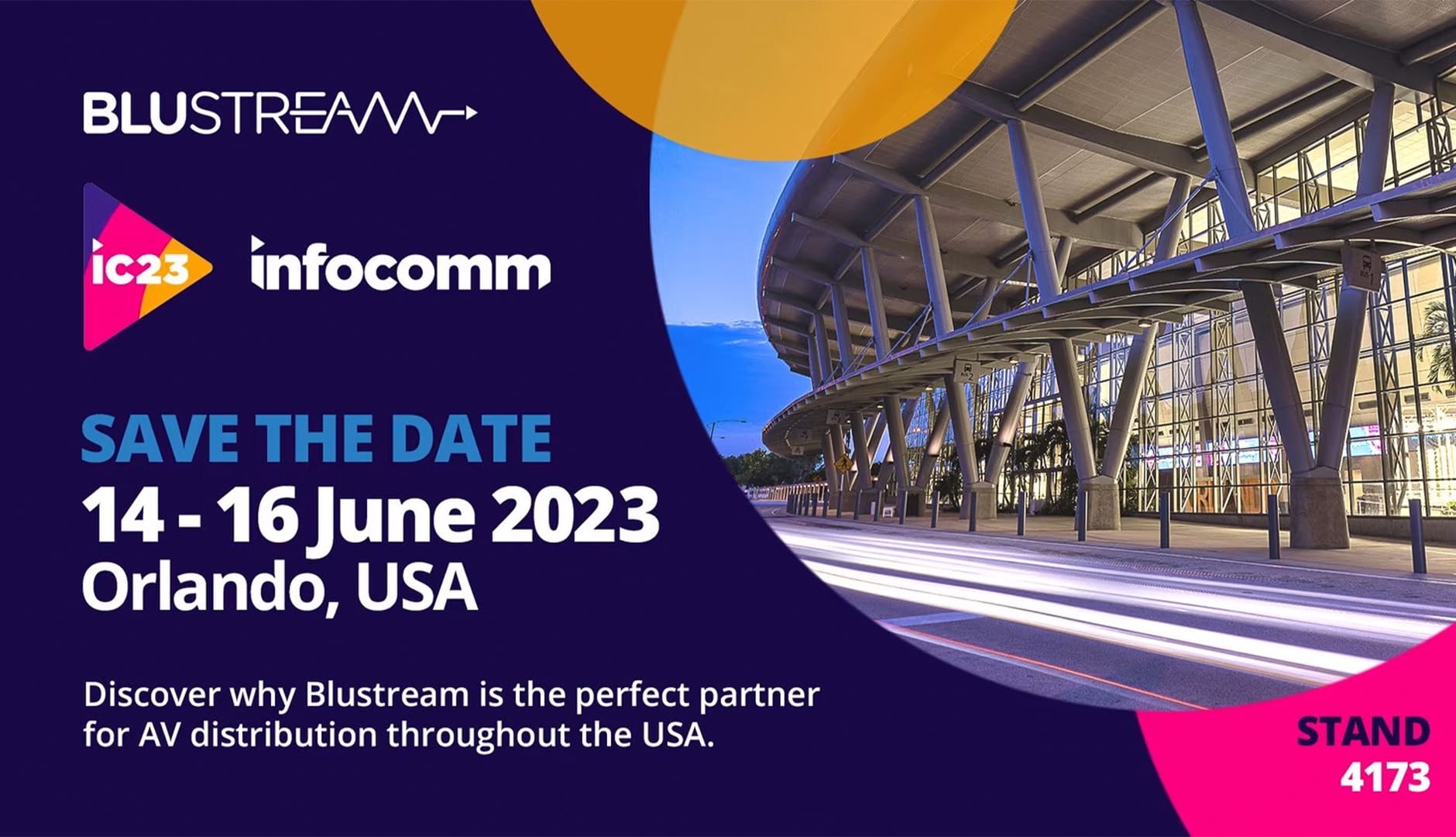 Join the Blustream team at this year's InfoComm Show!