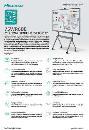 75WR6BE Datasheet