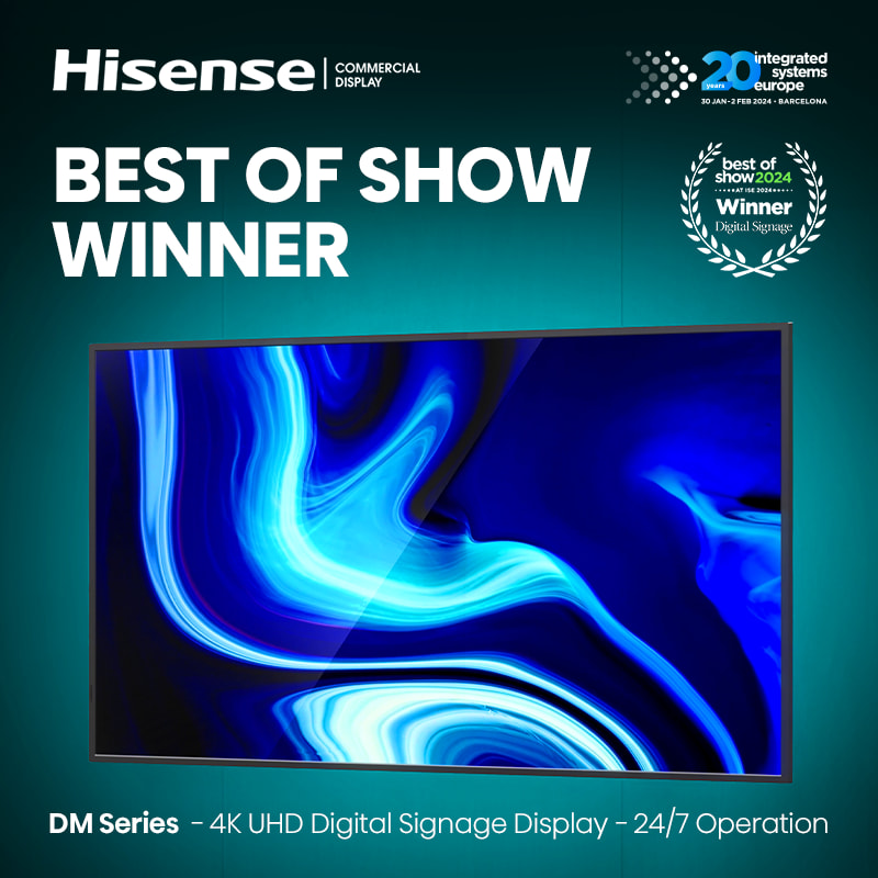 Hisense wins "Best of Show" at ISE 2024!