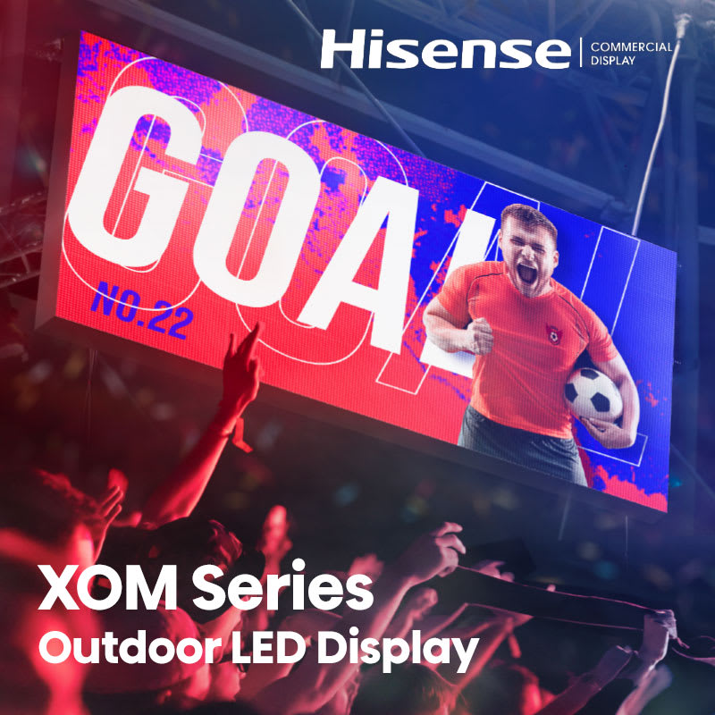 New XOM Outdoor LED solution from Hisense