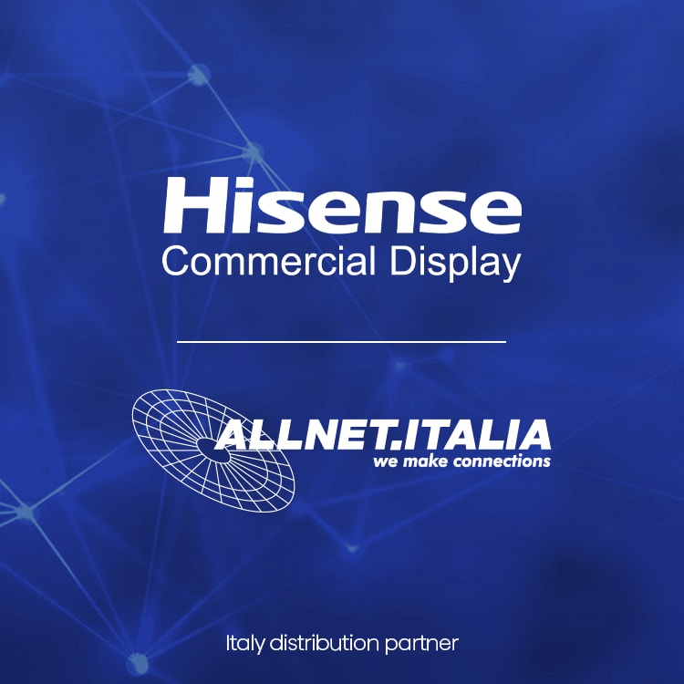 Hisense Commercial Display are proud to announce Allnet Italia as a new distribution partner.