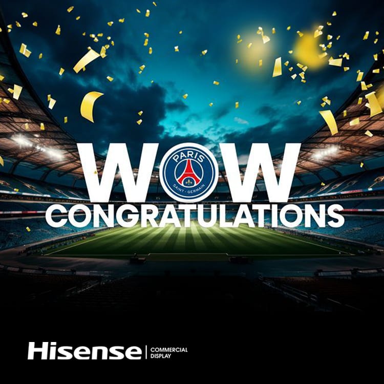 Official brand partner Paris Saint-Germain wins the UEFA Champions League!