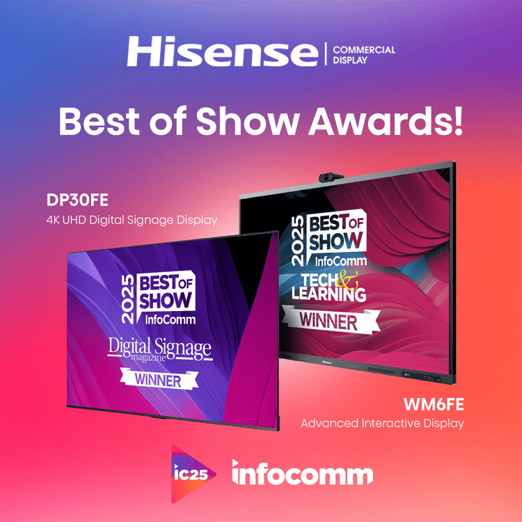 Hisense has won TWO Best of Show awards from at this year’s InfoComm EXPO!