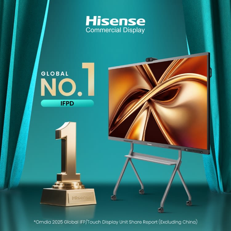 Hisense Ranked Global No.1 for IFPD