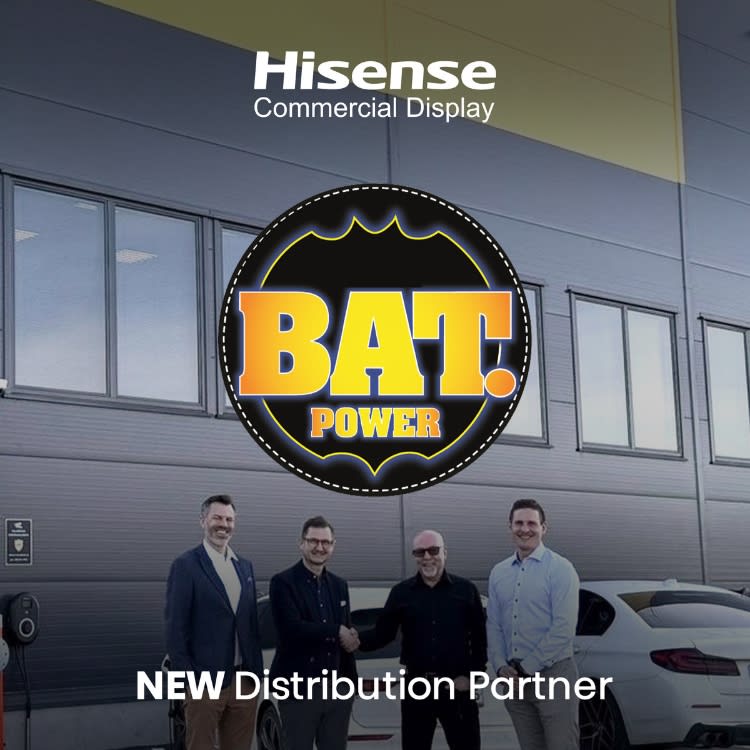 Hisense Commercial Display partners with Bat. Power to brings the full Hisense lineup to the Nordic market