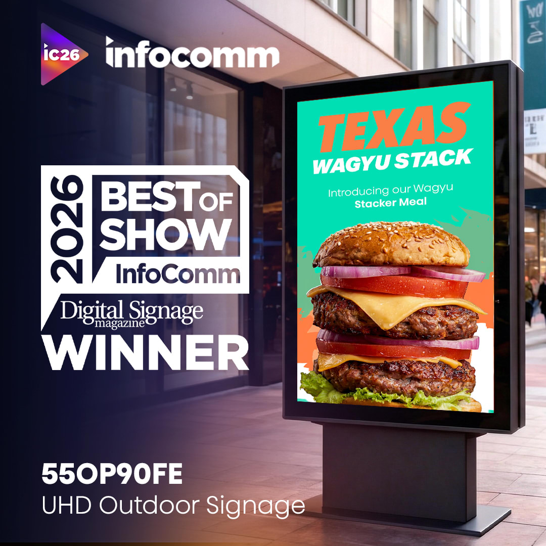 Hisense 55OP90FE Wins Best of Show for 4K Outdoor Signage at InfoComm 2026