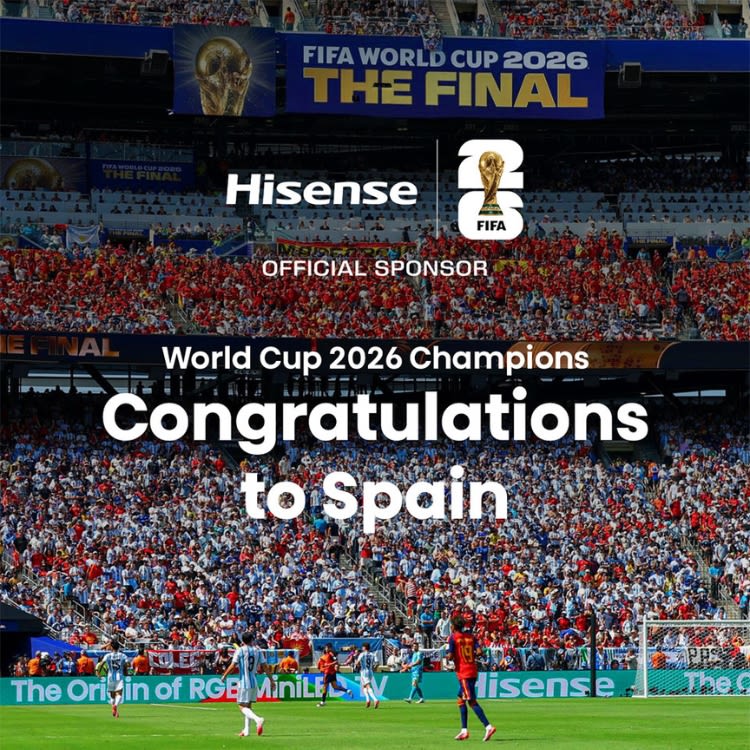 Congratulations to Spain for being crowned champions at the FIFA World Cup 2026™