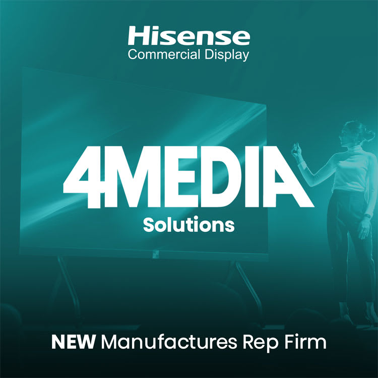 Hisense Commercial Display Announces Strategic Partnership with 4Media Solutions