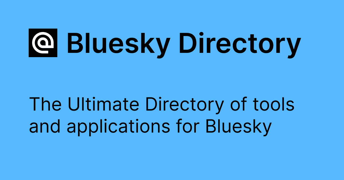 BlueskyDirectory - The Directory of tools and applications for Bluesky ...