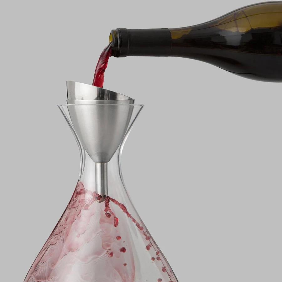 Embudo Decantador Vino Acero Inox + Filtro Sedimentos - Aireador Vino