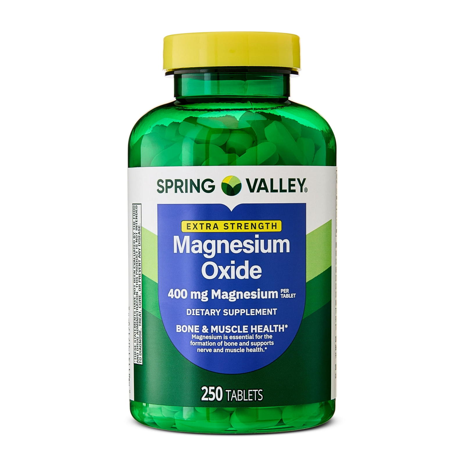 Spring Valley Magnesio Óxido 400mg - 250 Tabletas Dosis Completa