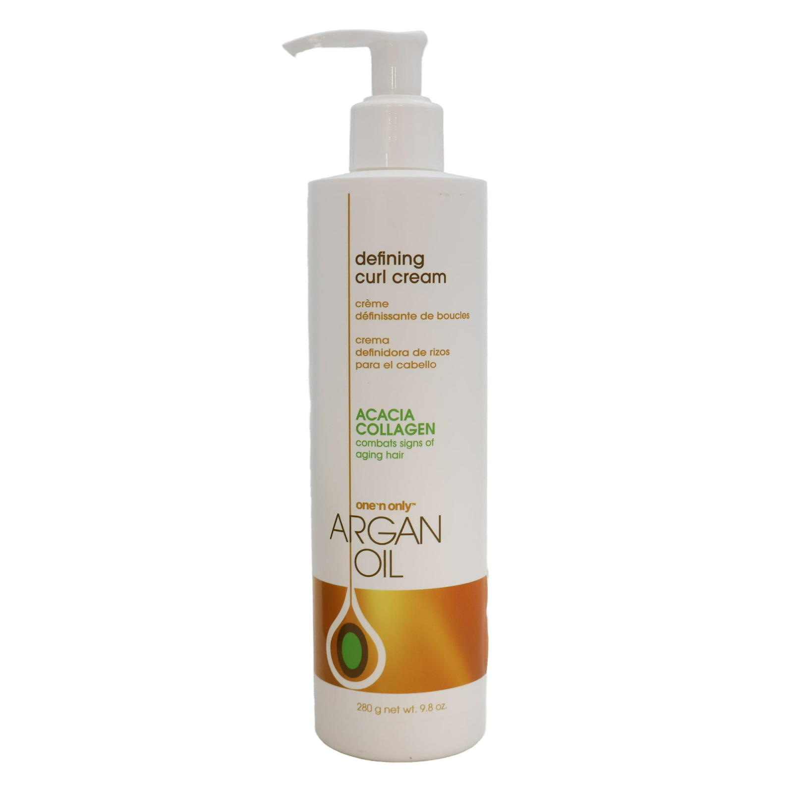 One 'n Only Argán + Colágeno Crema Definidora Rizos 340g - Anti-Frizz
