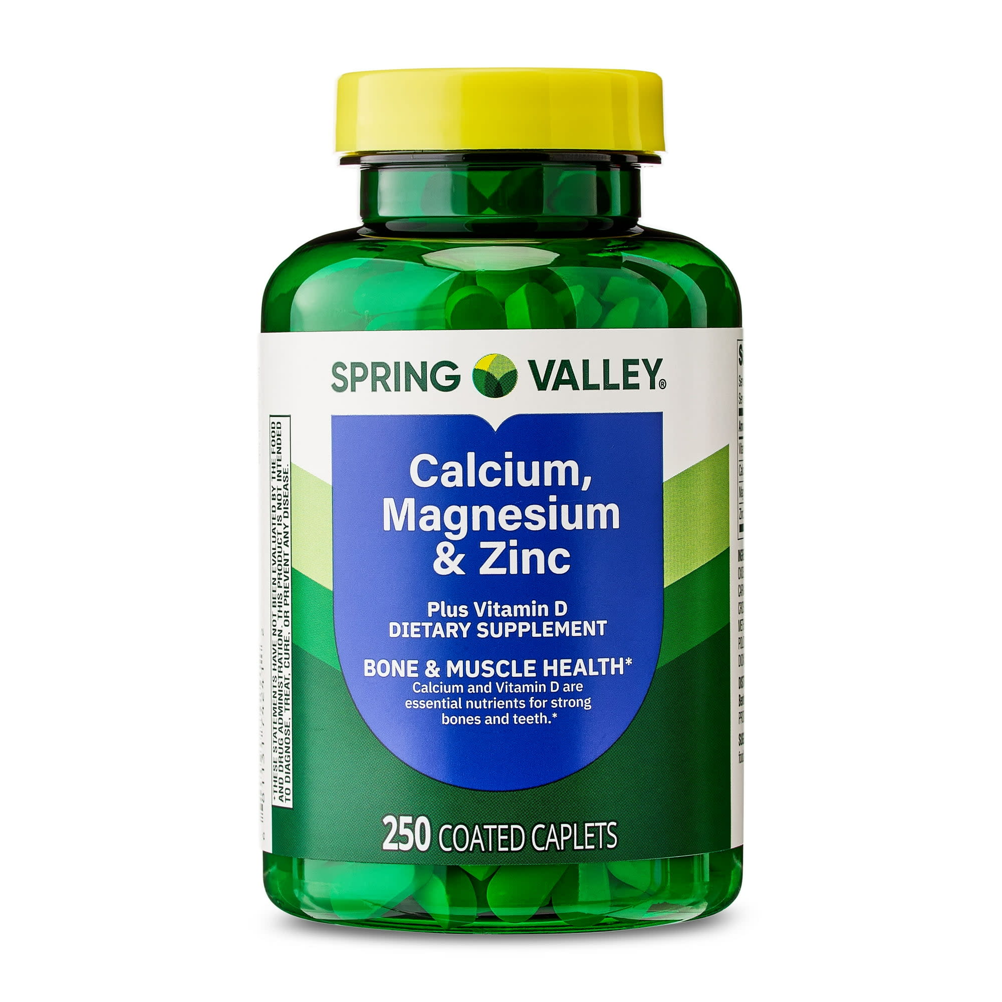 Spring Valley Calcio + Magnesio + Zinc - 250 Tabletas Triple Acción