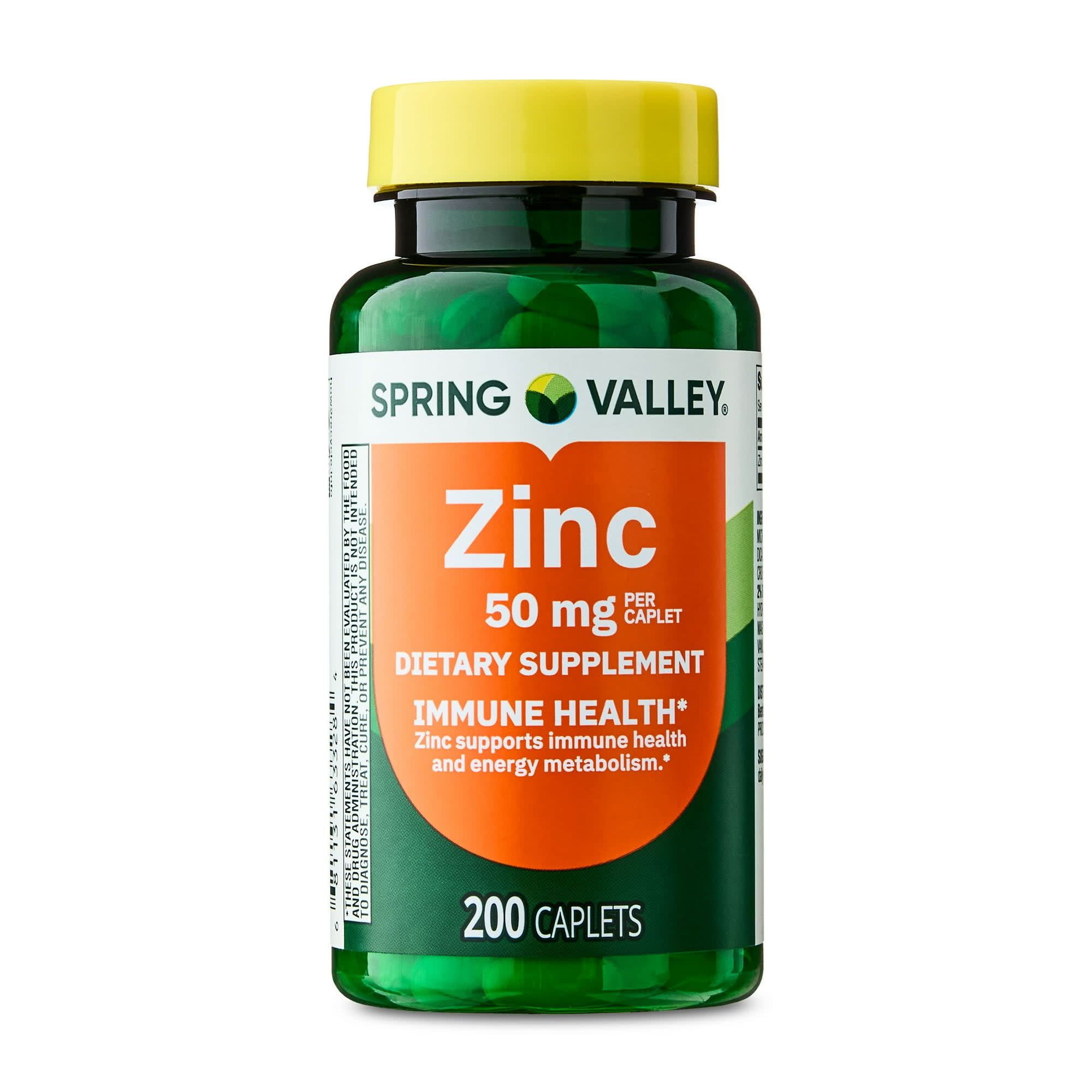 Spring Valley Zinc 50mg - Sistema Inmune Piel y Cicatrización