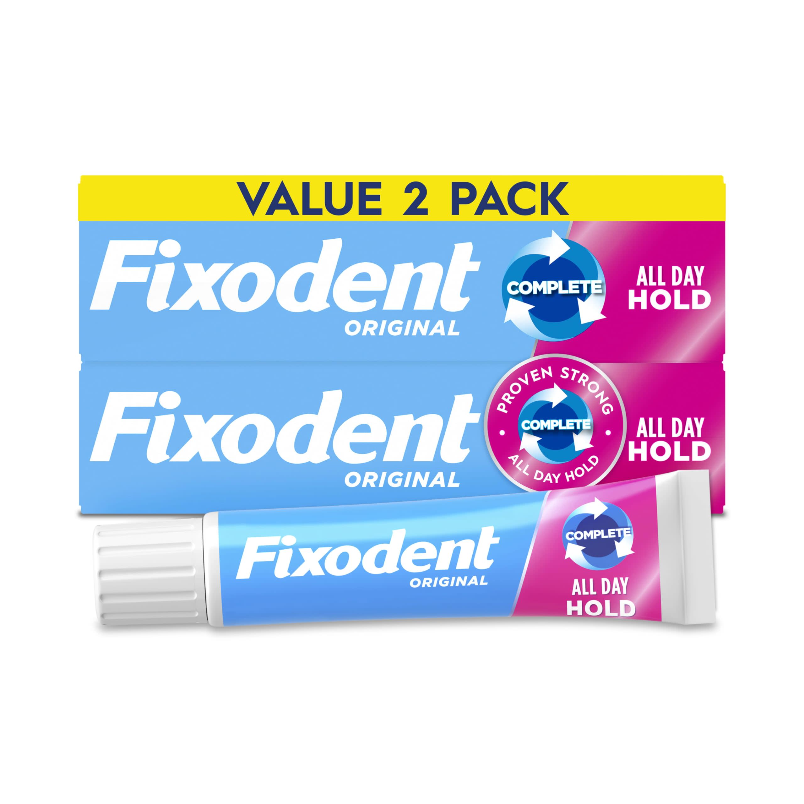 Fixodent Original Complete - Pack 3 Adhesivos Dentaduras Postizas