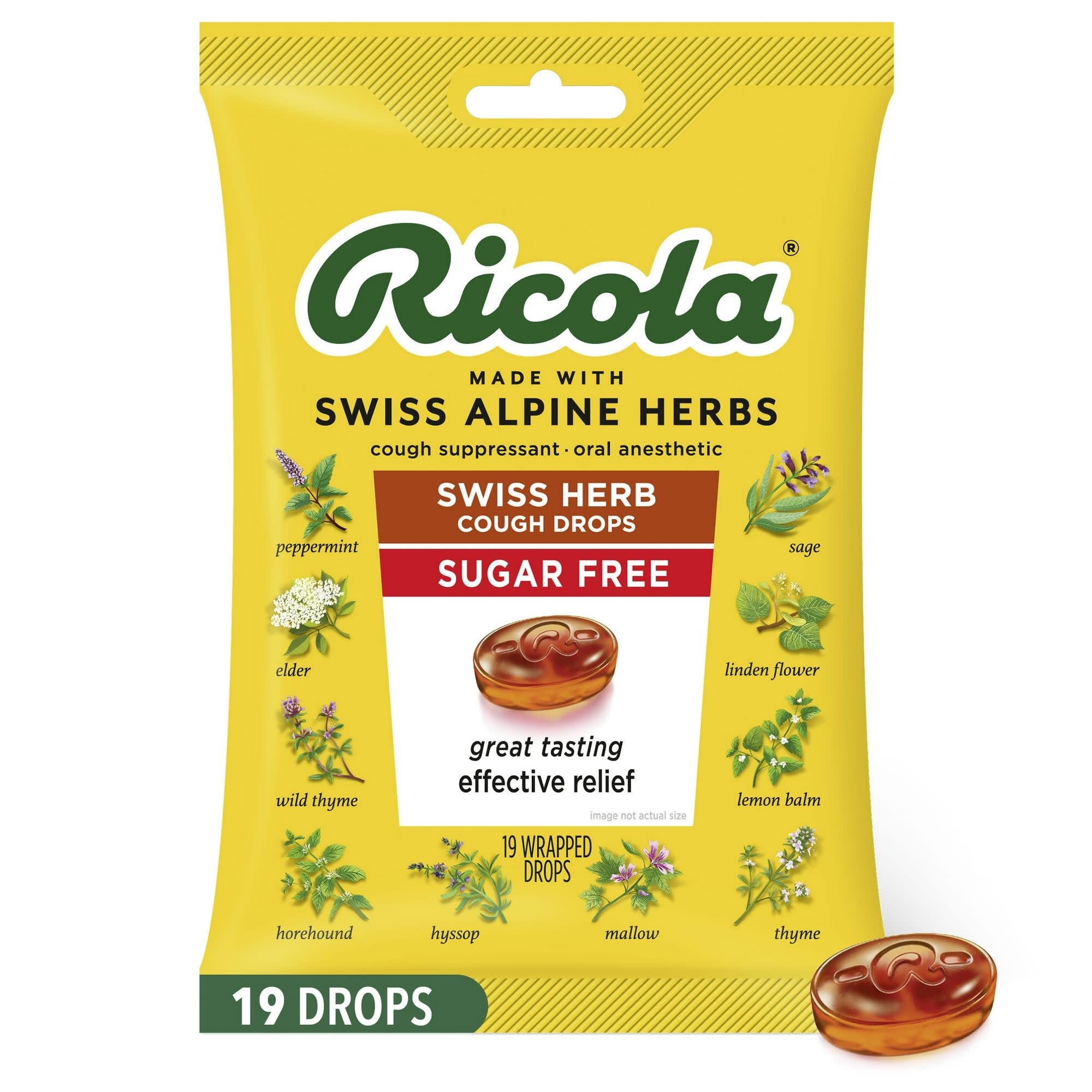Ricola Caramelos Suizos 13 Hierbas Alpinas Sin Azúcar - Garganta