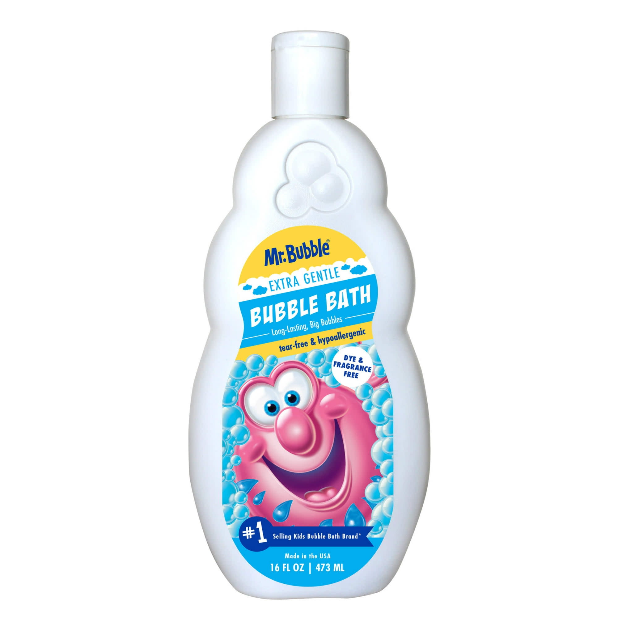 Mr. Bubble Extra Suave Espuma de Baño Bebé Sin Lágrimas Hipoalergénica 473ml