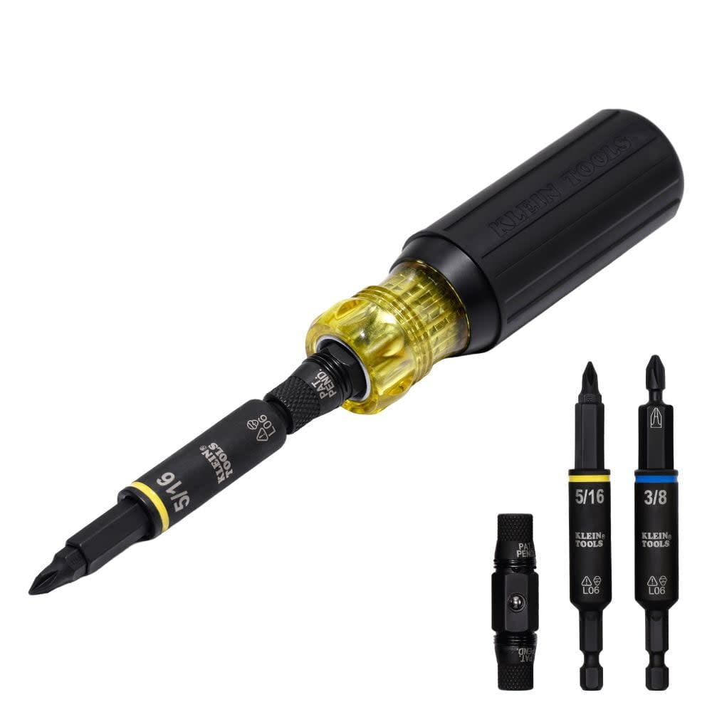 Klein Tools Destornillador de Impacto Profesional Múltiples Puntas