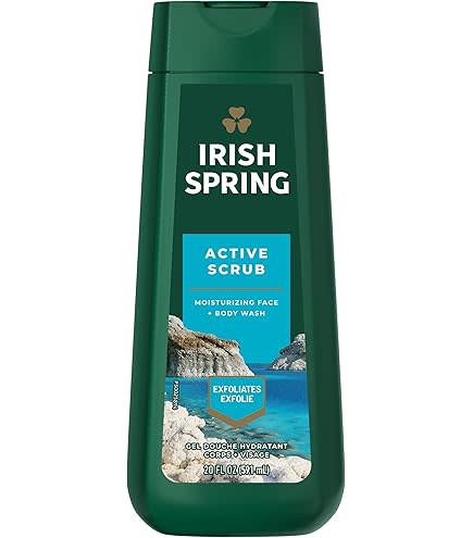 Irish Spring Gel de Ducha Hombre - Frescura 24h Tecnología Anti-Olor