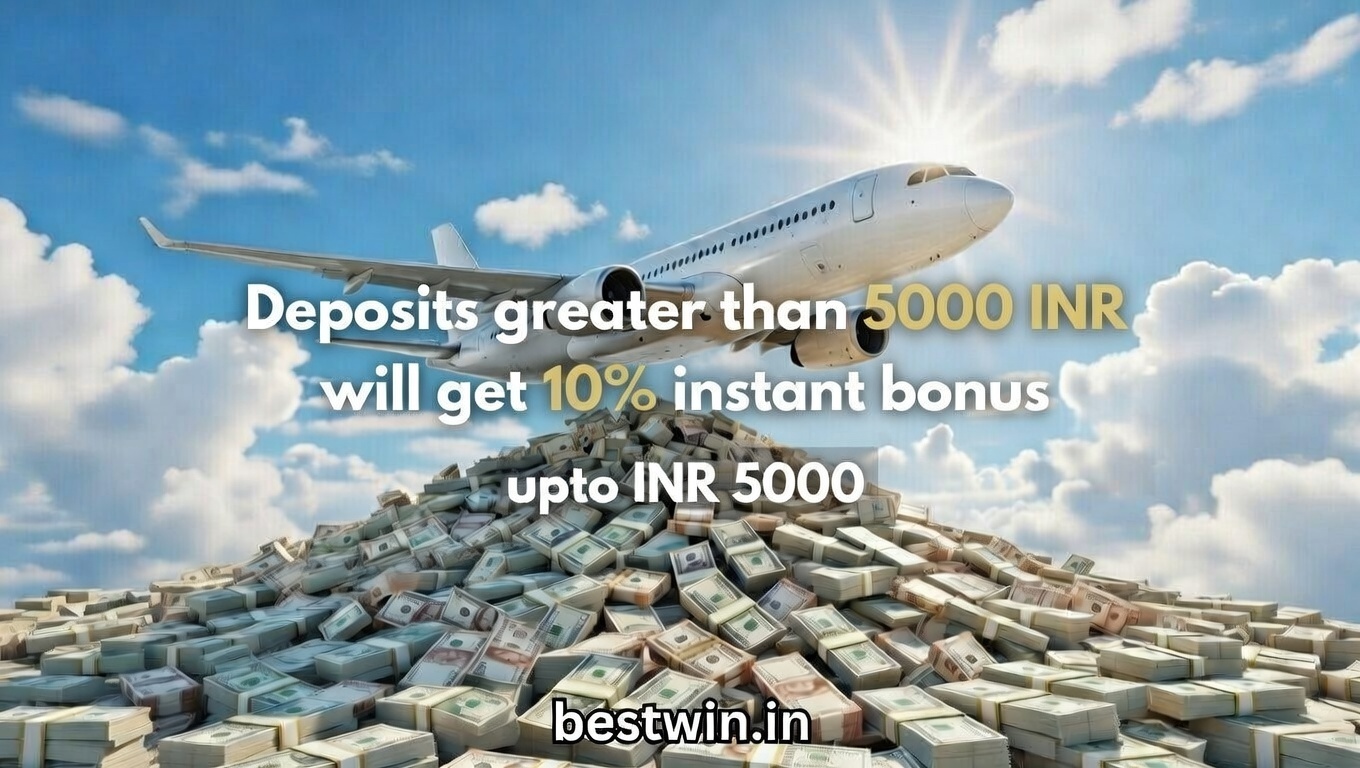 Deposits greater than 5000 INR get 10% instant bonus upto INR 5000