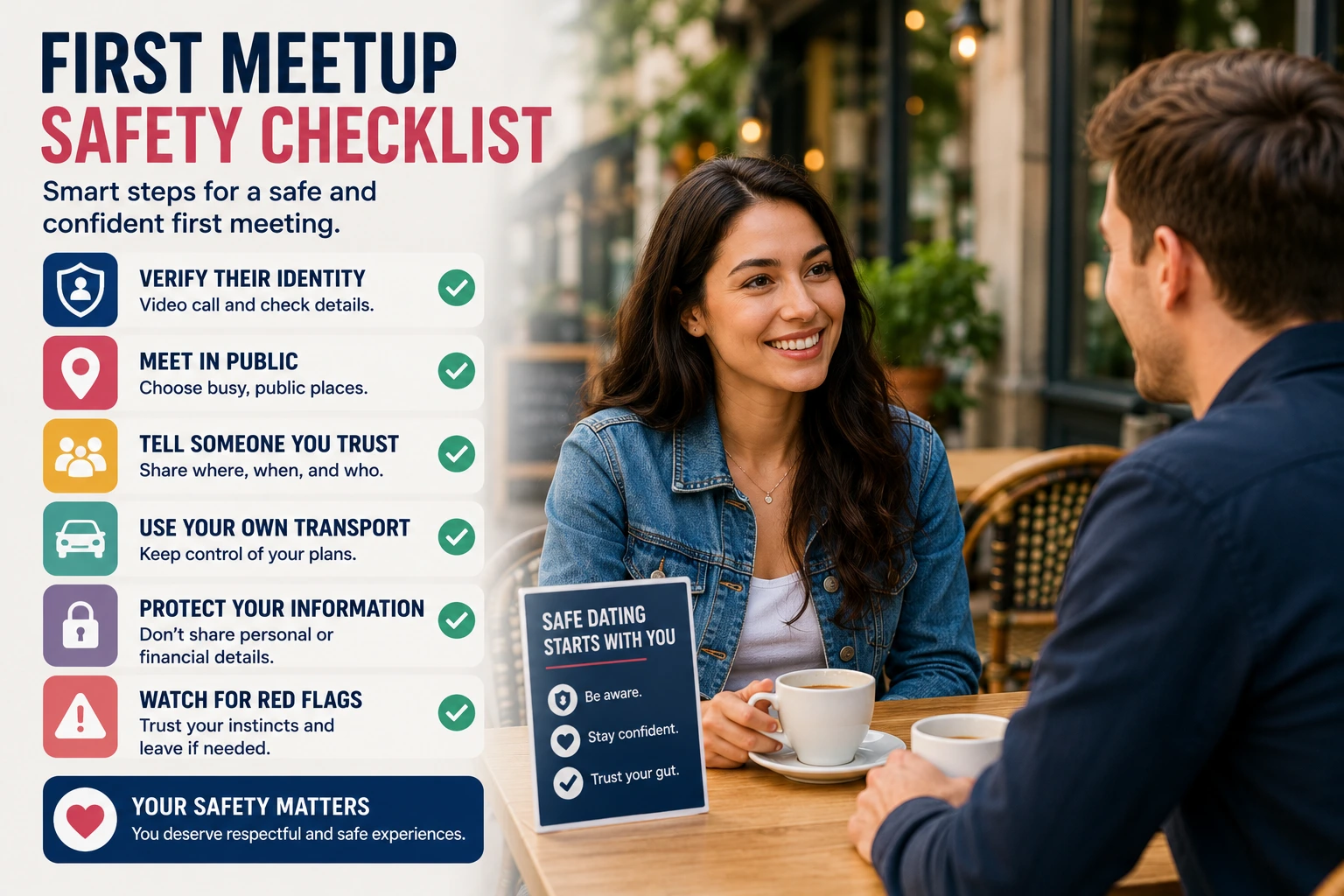 First Meetup Safety Checklist for Online Dating