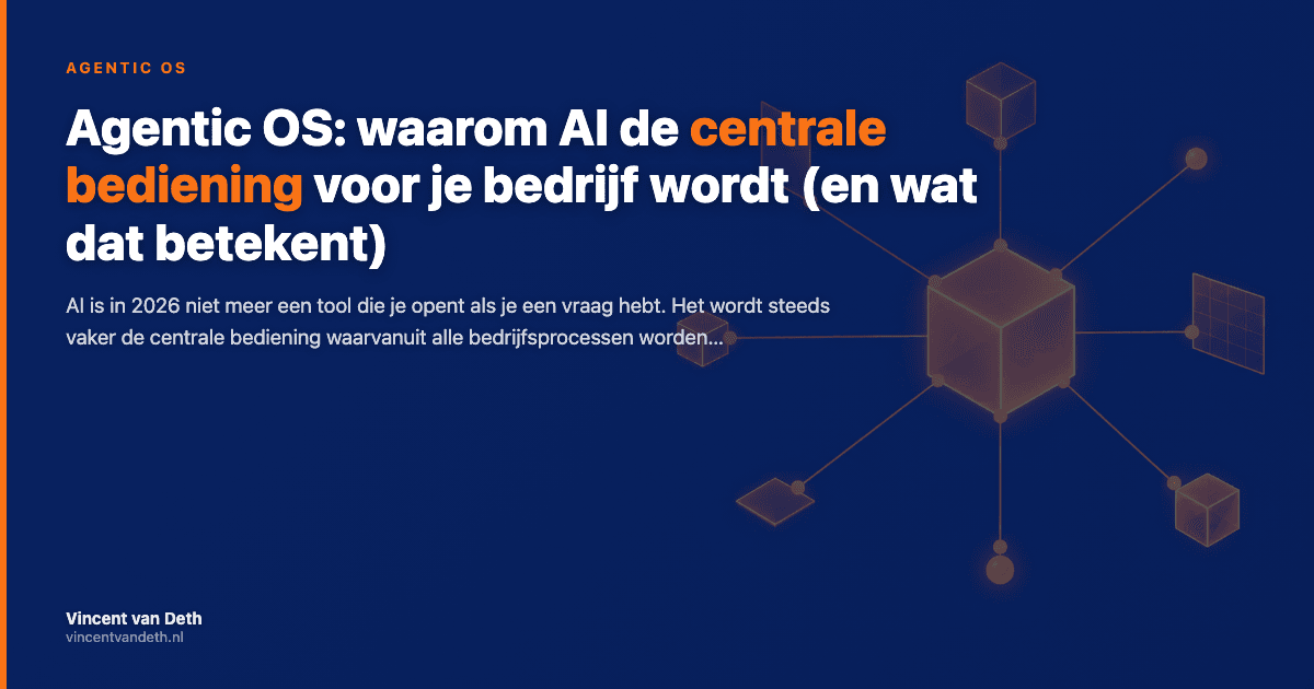 Agentic OS: AI als centrale bedieningslaag
