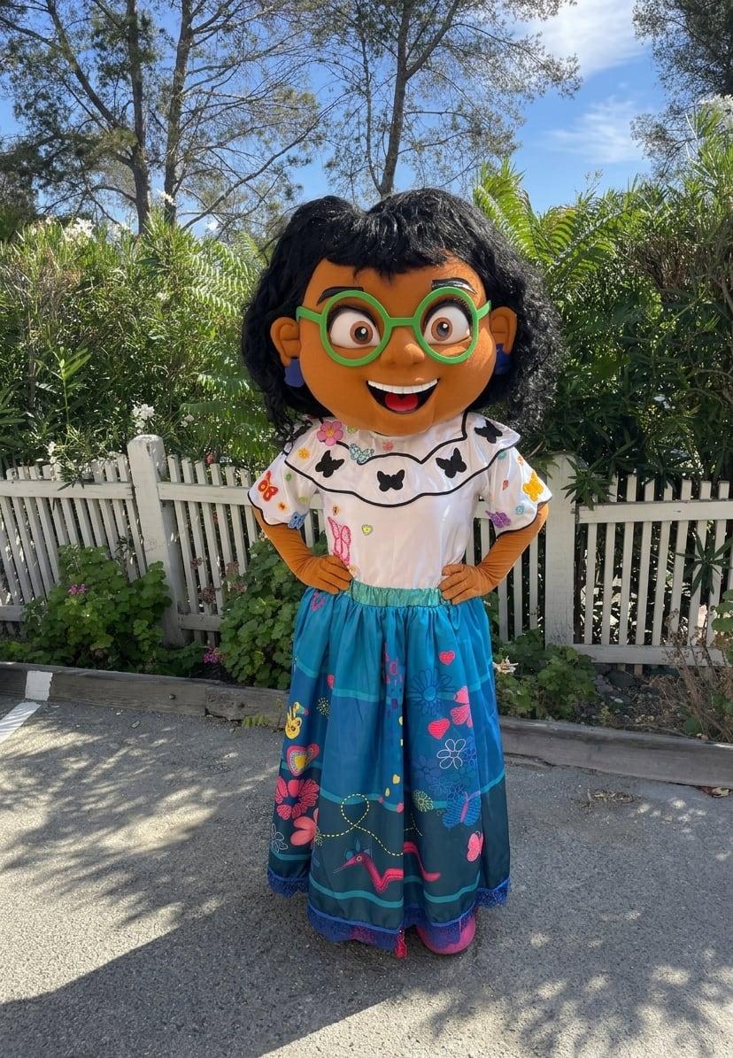 Curly Haired Latina character