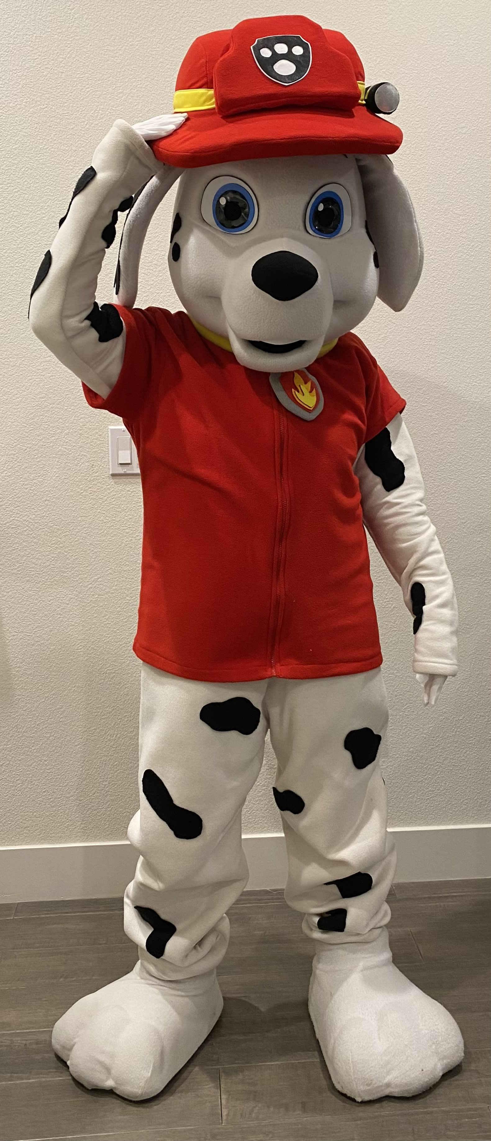 Dalmatian Firefighter Dog character