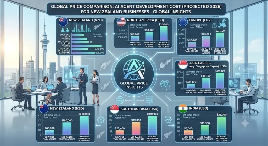 AI Agent Development Cost 2026: A Global Price Comparison for Custom AI Solutions